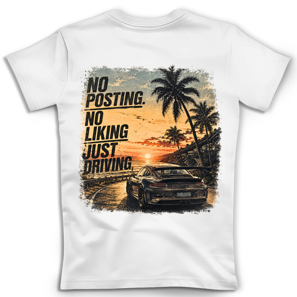 Damen Premium Bio V-Neck T-Shirt Just Driving
