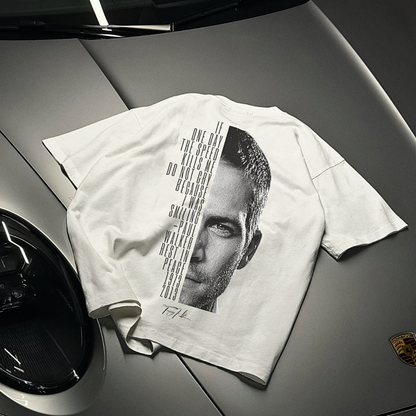 Paul Walker citat premium oversized majica