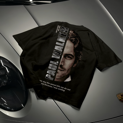 Herinnering aan Paul Walker - Overmaatse Shirt