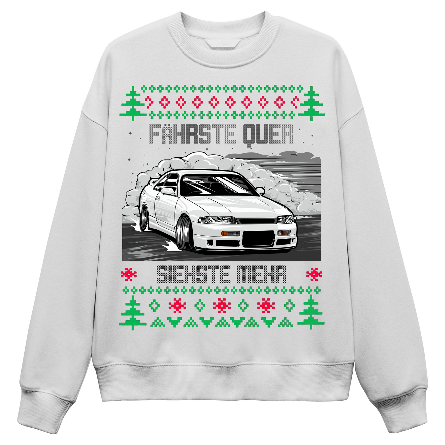 fährste quer siehste mehr - Sweter