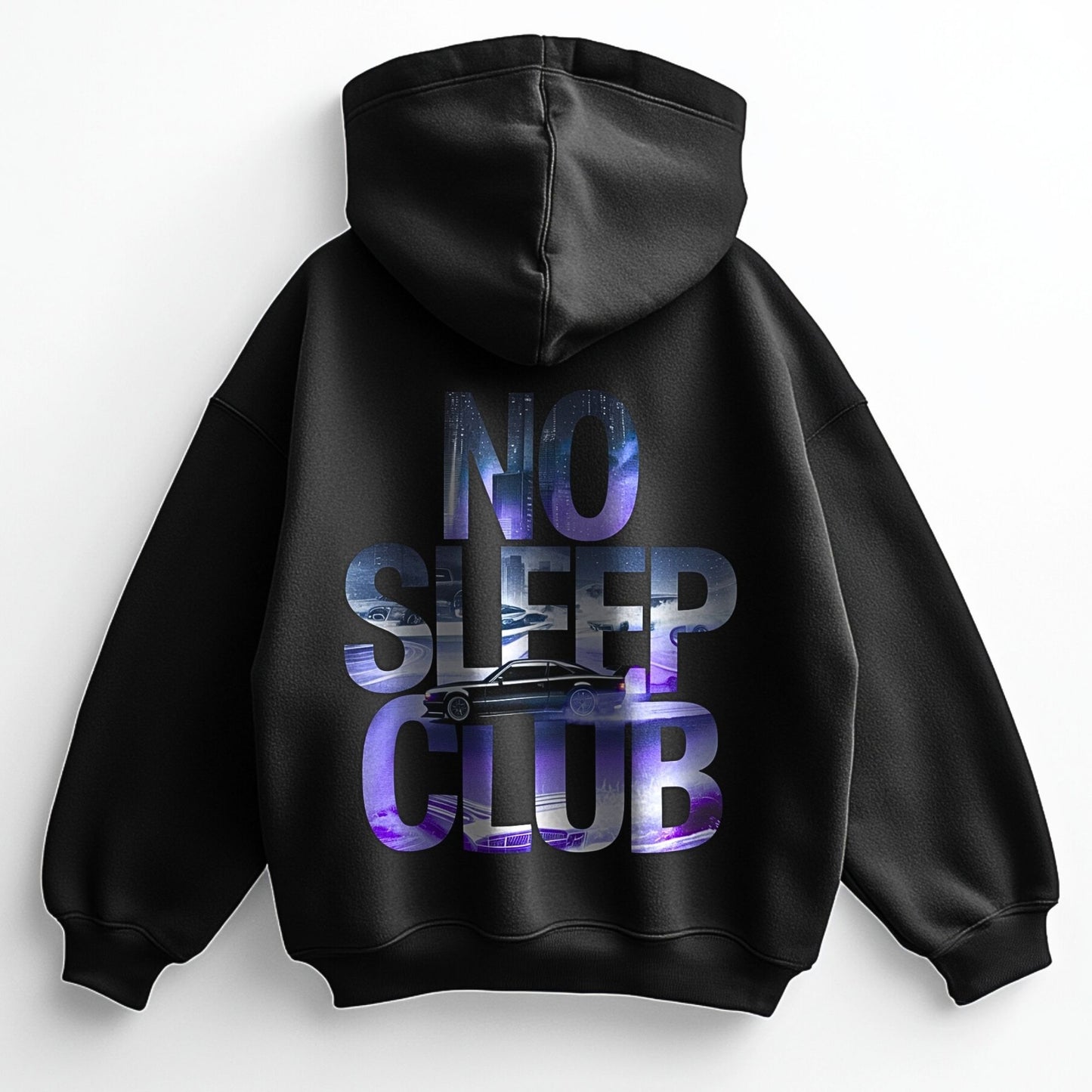 no sleep club - Premium Oversized Hoodie