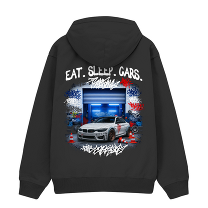 Eat, sleep, cars - Premium Hoodie
