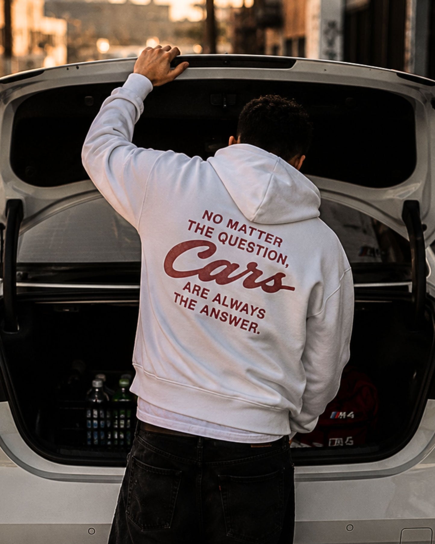 Unisex Oversize Hoodie CARS ARE THE ANSWER