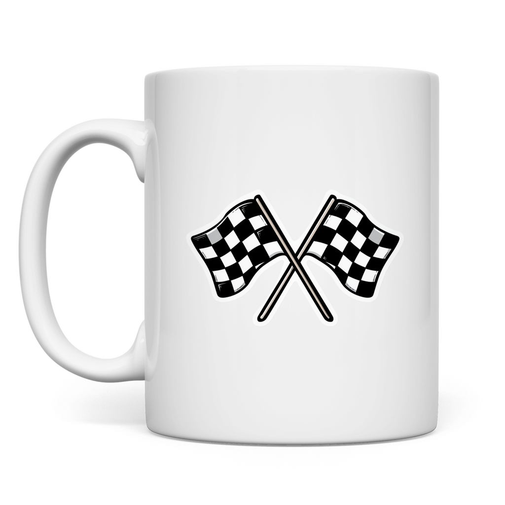 Racing Flag Car Motives - Tasse