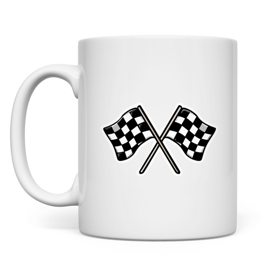 Racing Flag Car Motives - Tasse