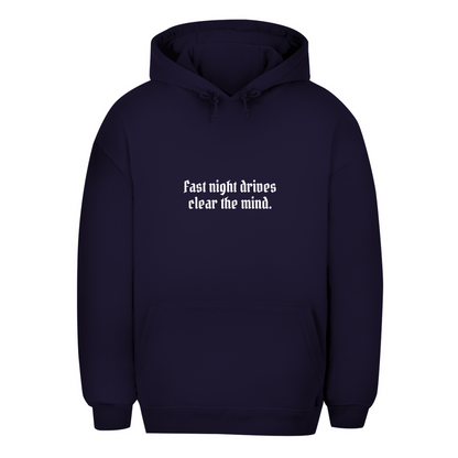 Unisex oversize majica s kapuljačom Očistite svoj um