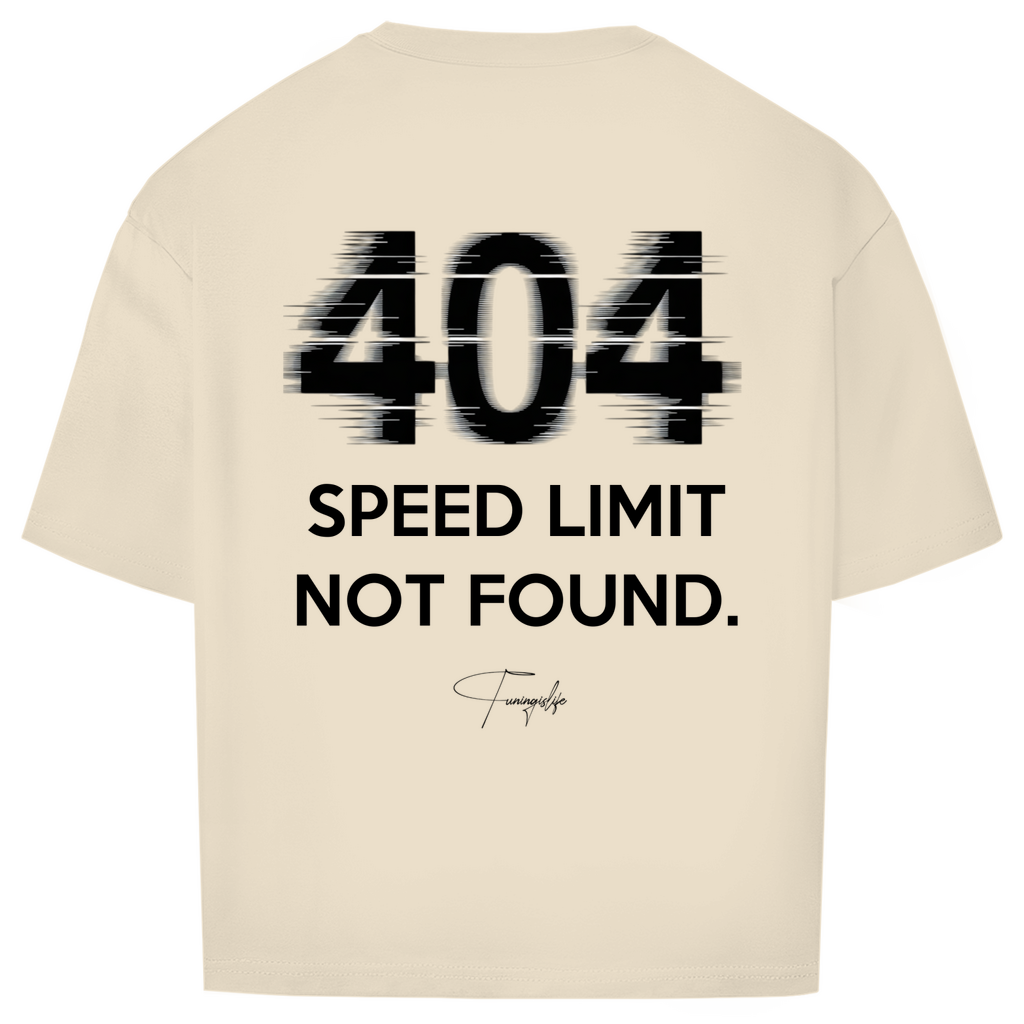 Oversize T-shirt 404 hastighetsgräns
