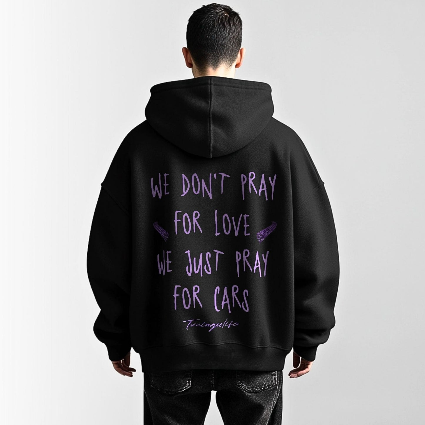 We just pray for cars - Premium Oversized Hoodie