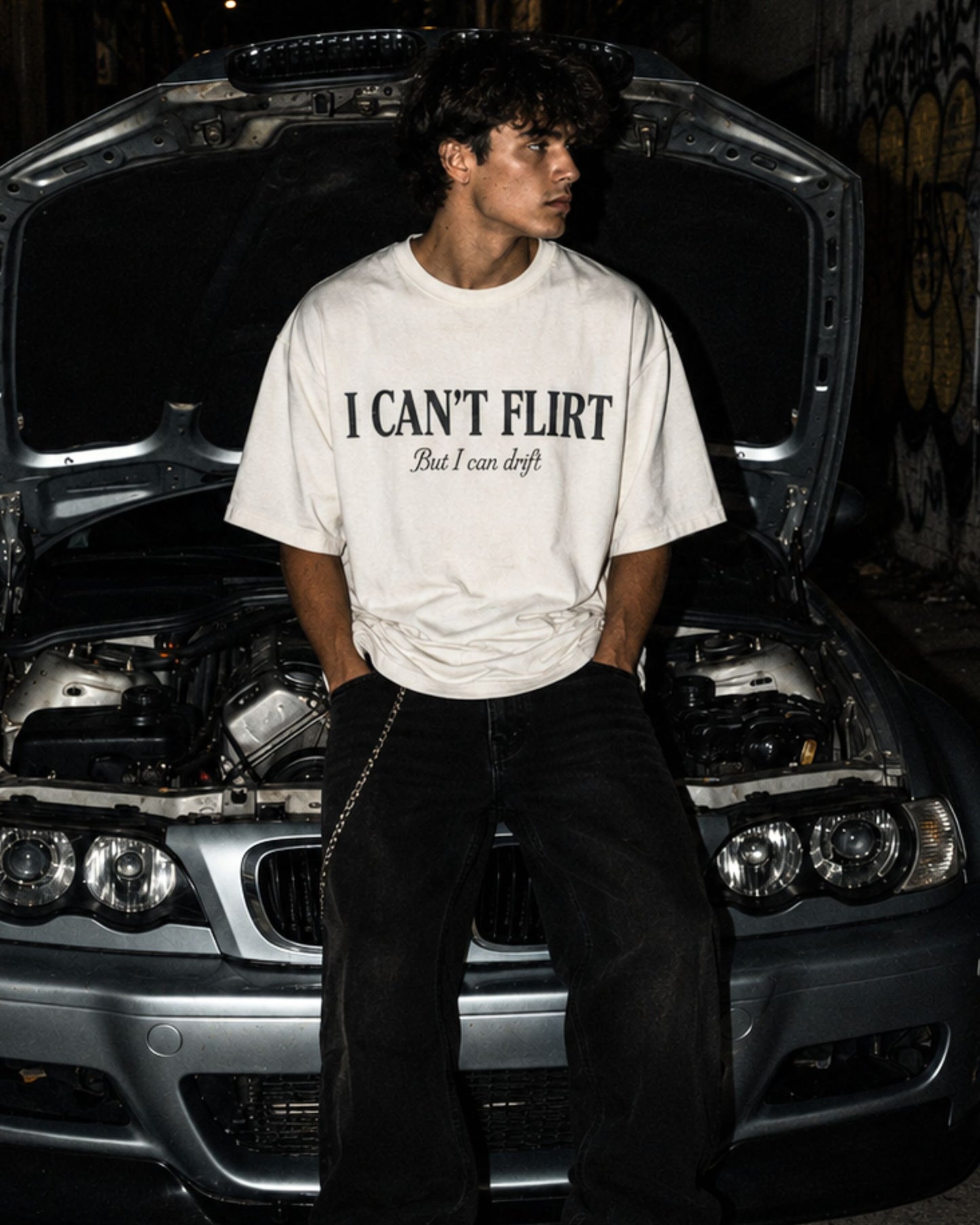 Oversize T-Shirt I CANT FLIRT FRONT