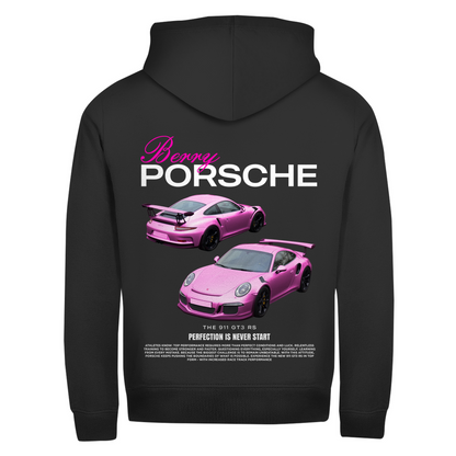 Cipzáras kapucnis pulóver Berry Porsche