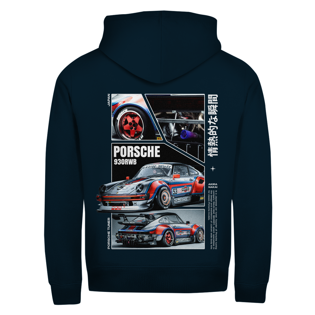 Sweatshirt com fecho Porsche 930 rwb