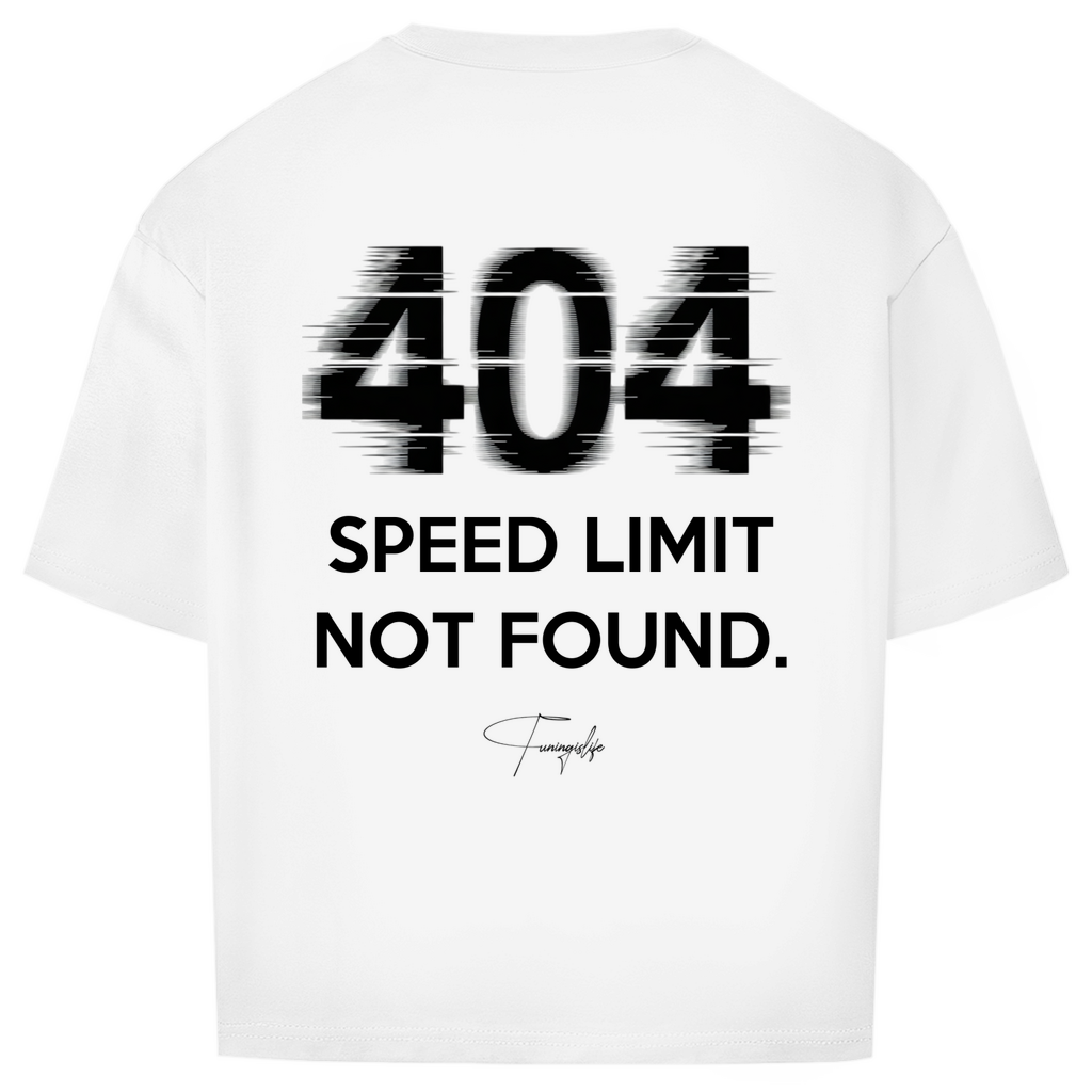 Oversize T-shirt 404 hastighetsgräns