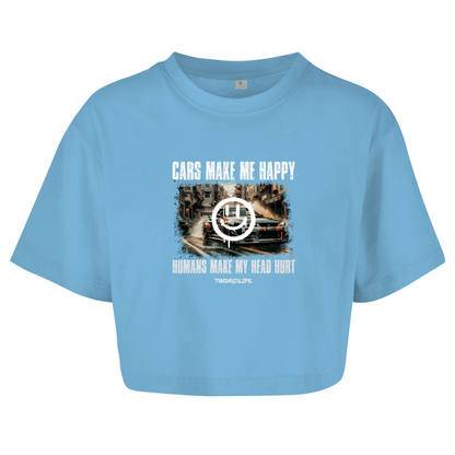 cars make me happy -  Crop Top