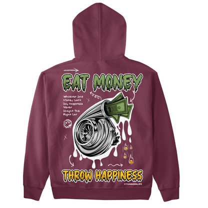 Coma Dinheiro através da Felicidade - Hoodie Premium