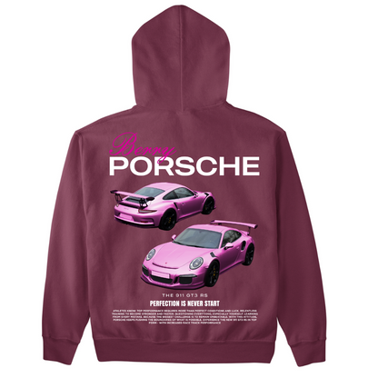 Bogyó Porsche - Prémium Kapucnis Pulóver