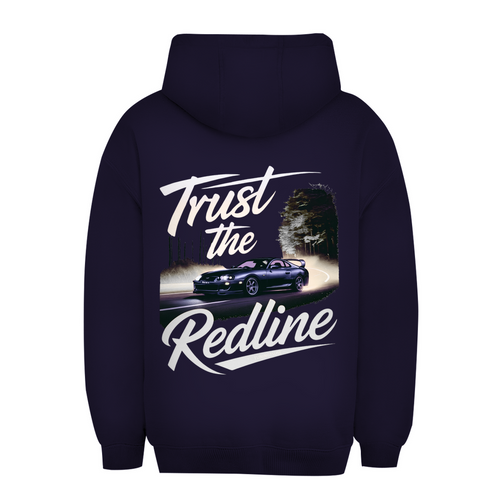 Unisexowa bluza z kapturem oversize trust the redline
