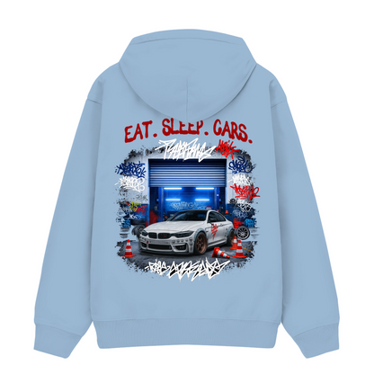 Eat, sleep, cars - Premium Hoodie