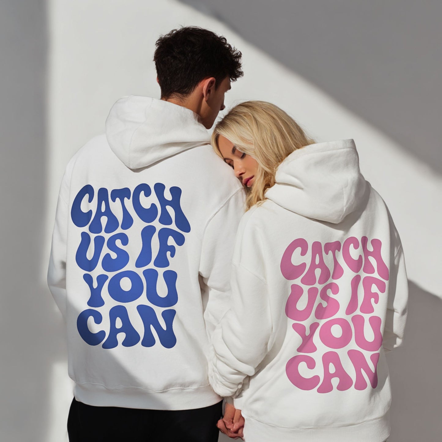 you can't - Couple Hoodie