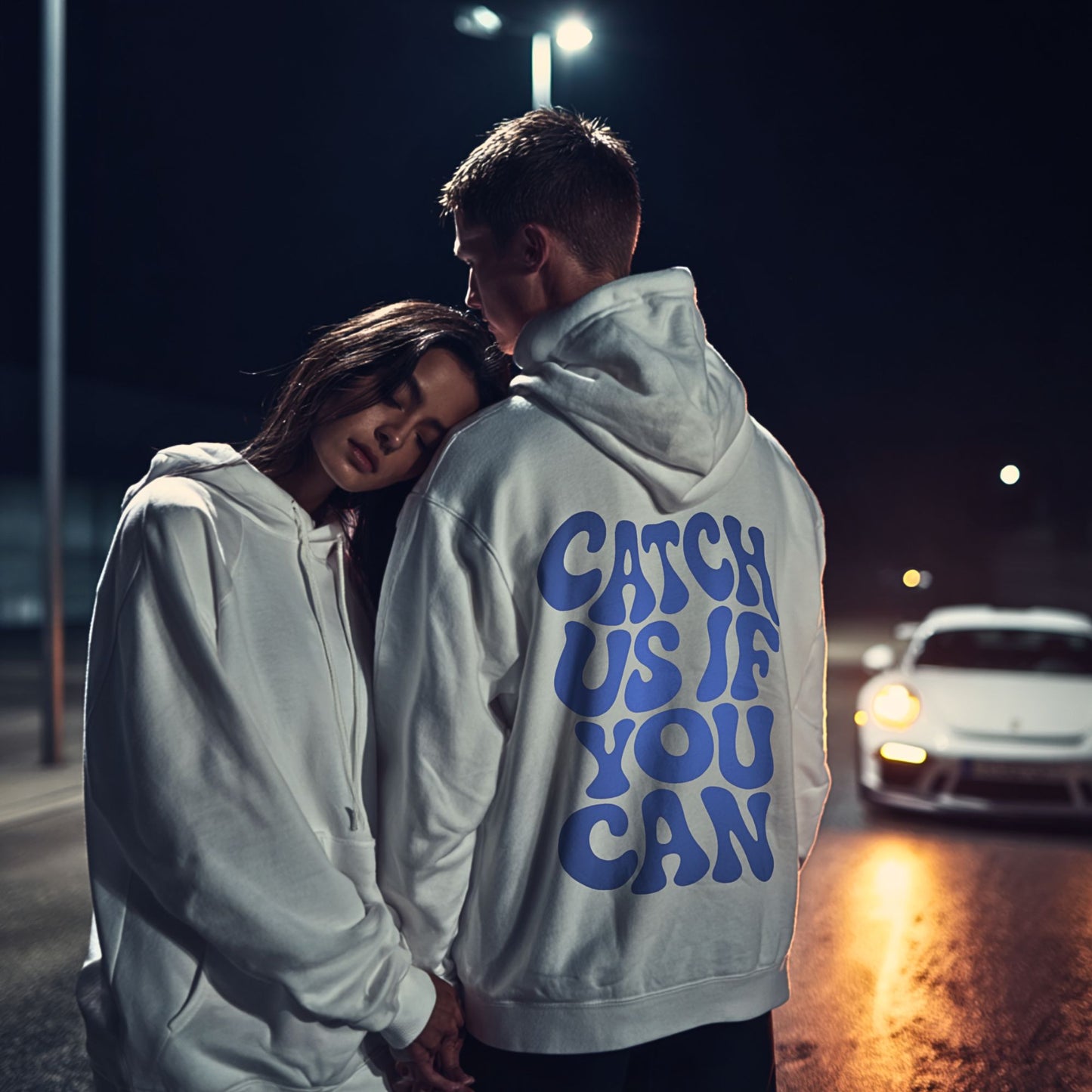 you can't - Couple Hoodie