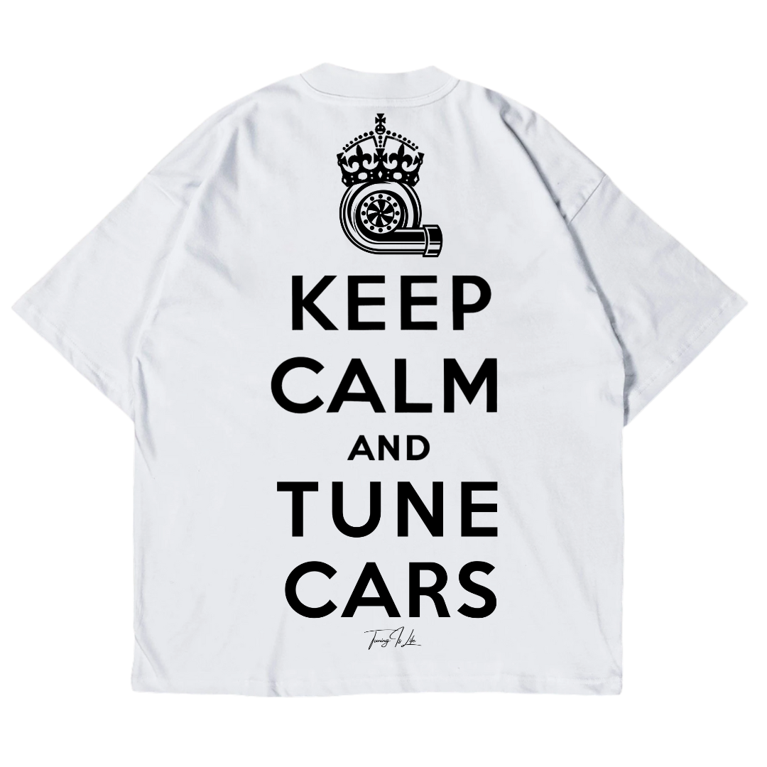 Keep Calm and tune Cars oversized shirt