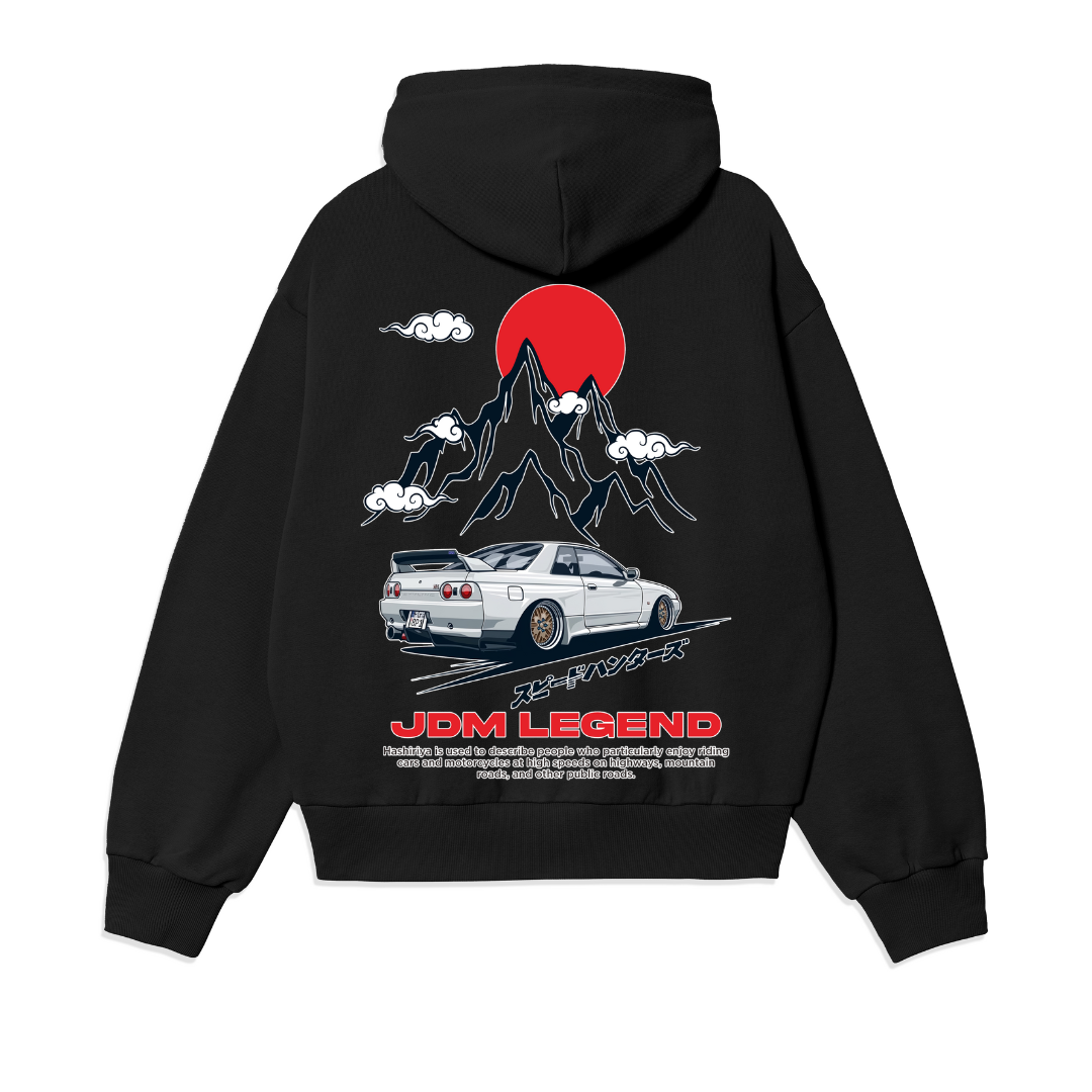 Légende JDM - Sweat à capuche surdimensionné premium