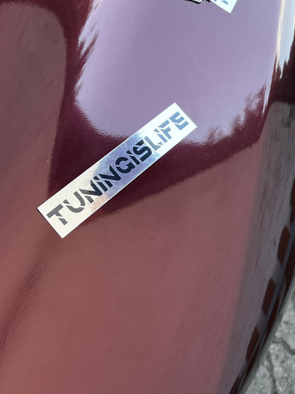 Tuningislife Aufkleber Chrom länglich