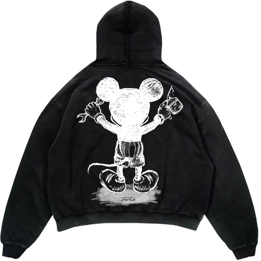 OIL MOUSE premium oversized Hoodie
