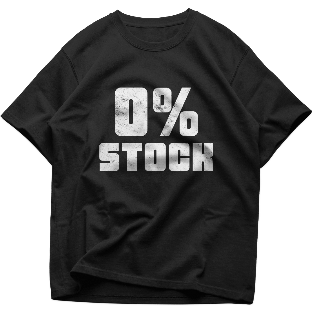 0% Stock - T-shirt oversize