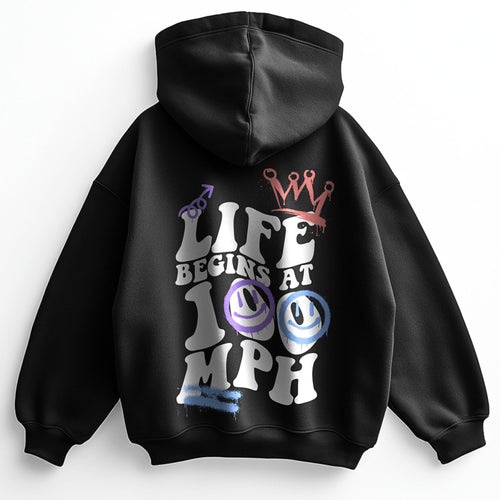 100 MPH - Sweat à capuche premium