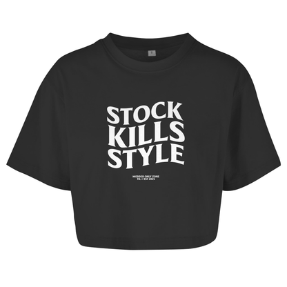 Women's Oversized Crop Top Stock Kills Style