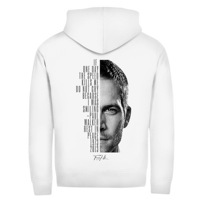 Sweatshirt com fecho éclair citação de Paul Walker