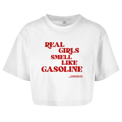 Damen Oversize Crop Top like gasoline