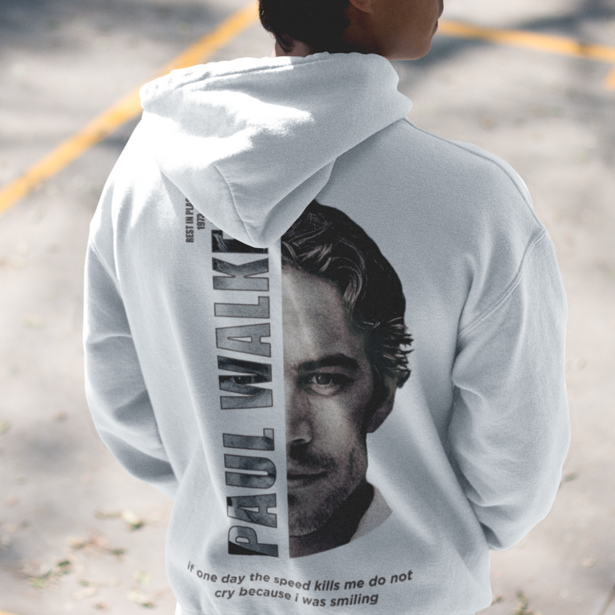 Herinnering aan Paul Walker - Premium Hoodie