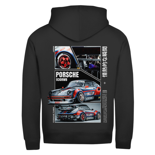 Sweatshirt com fecho Porsche 930 rwb