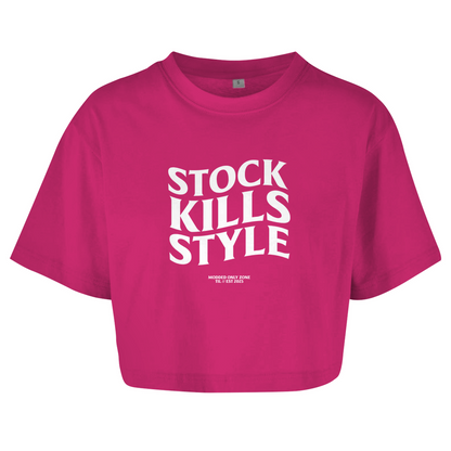 Women's Oversized Crop Top Stock Kills Style
