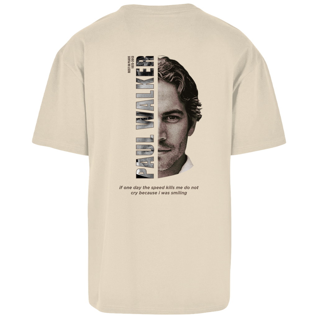 Herinnering aan Paul Walker - Overmaatse Shirt