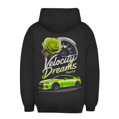 Felpa con Cappuccio Oversize Unisex Velocity Dreams