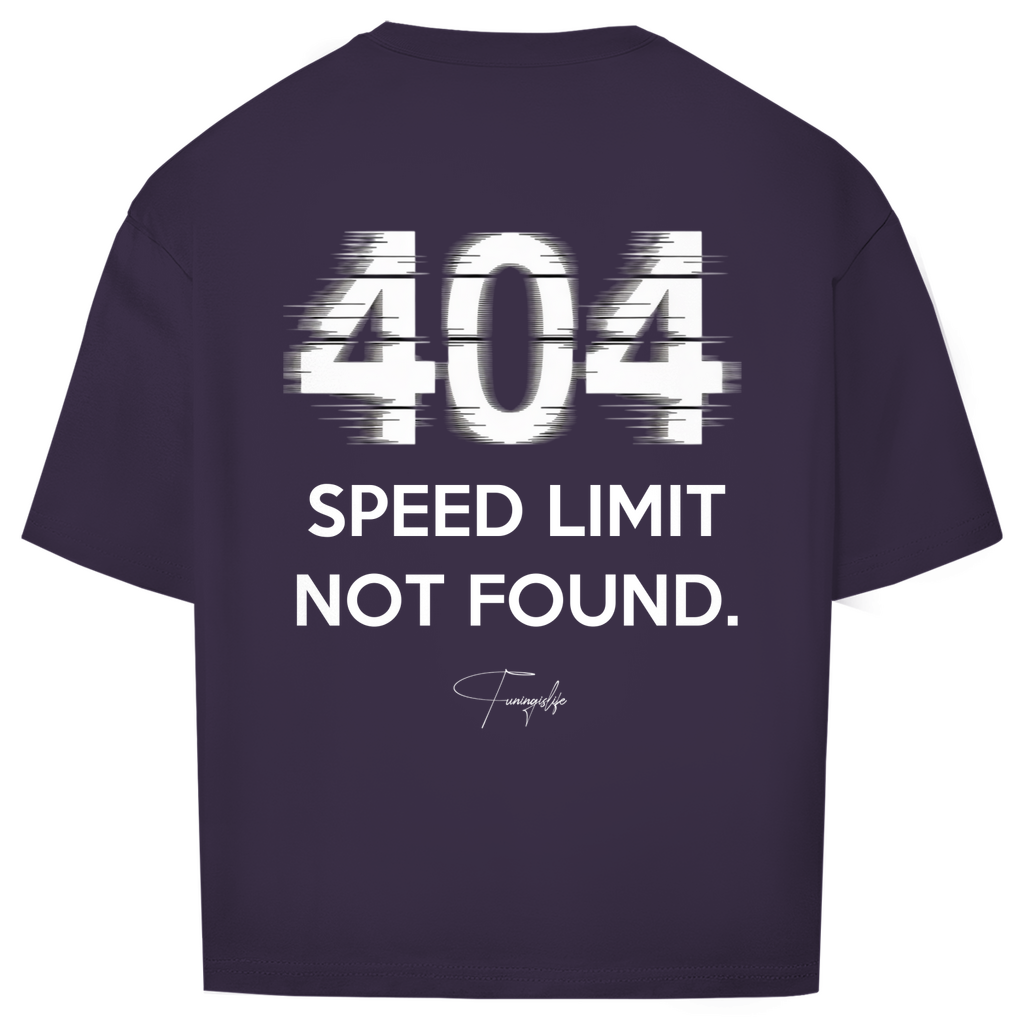 Oversize T-shirt 404 hastighetsgräns