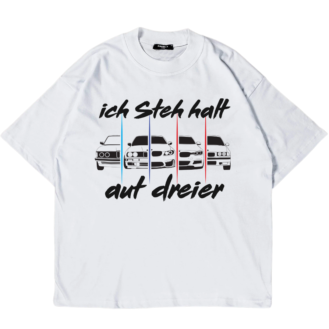 Ich steh auf Dreier - Oversize T-Shirt