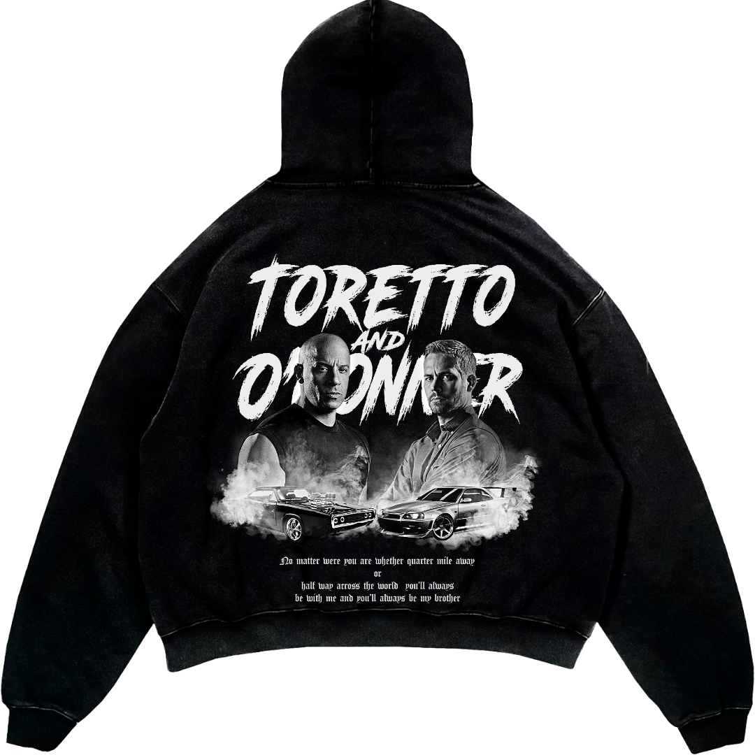 Toretto and O Conner premium oversized Hoodie