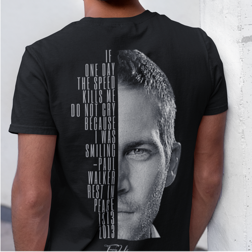 Camiseta premium Paul Walker Memorys